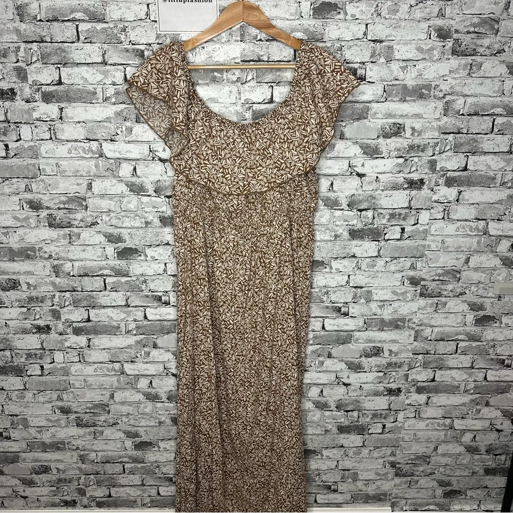 Old Navy Brown Floral Maxi Dress - Image 2