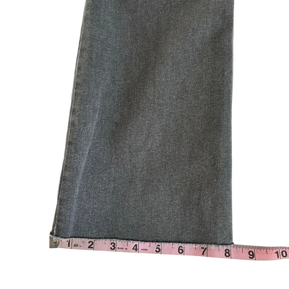 Mavi Jeans Anika Gray High Rise Fray Hem Crop Flare Jeans Women’s Size 27 x 27 - Image 9