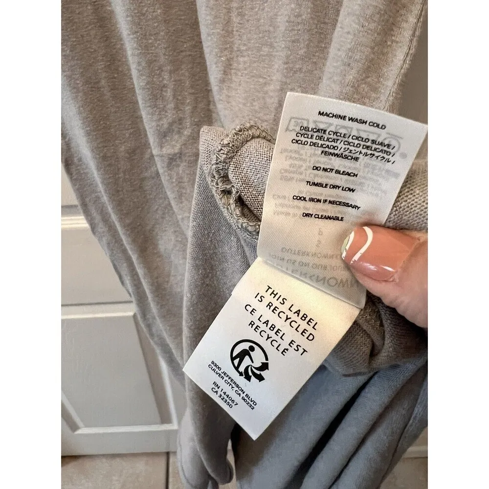 outerknown size small Neptune tee dress in gray Msrp $148 - Image 5