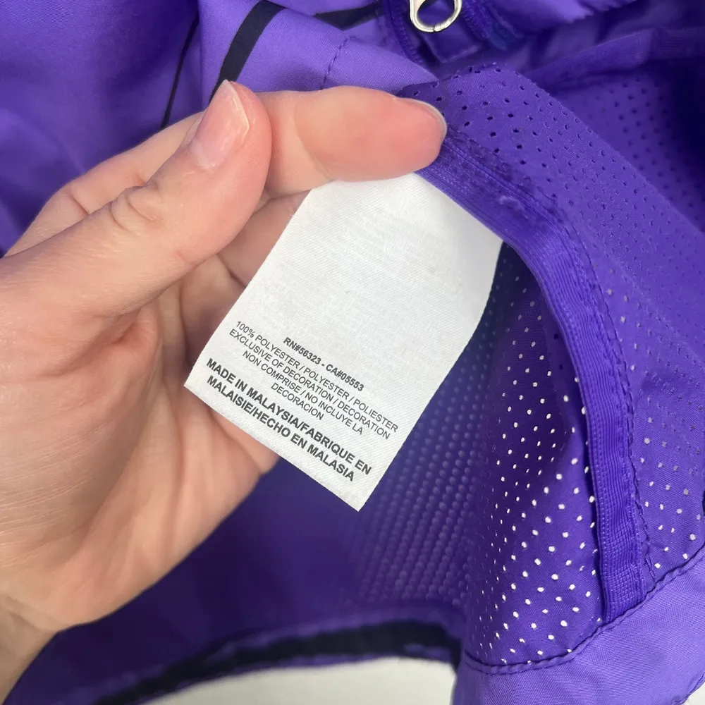 Nike Women's Fully Zip Hooded Running Jacket Purple Sz S‎ - Image 7