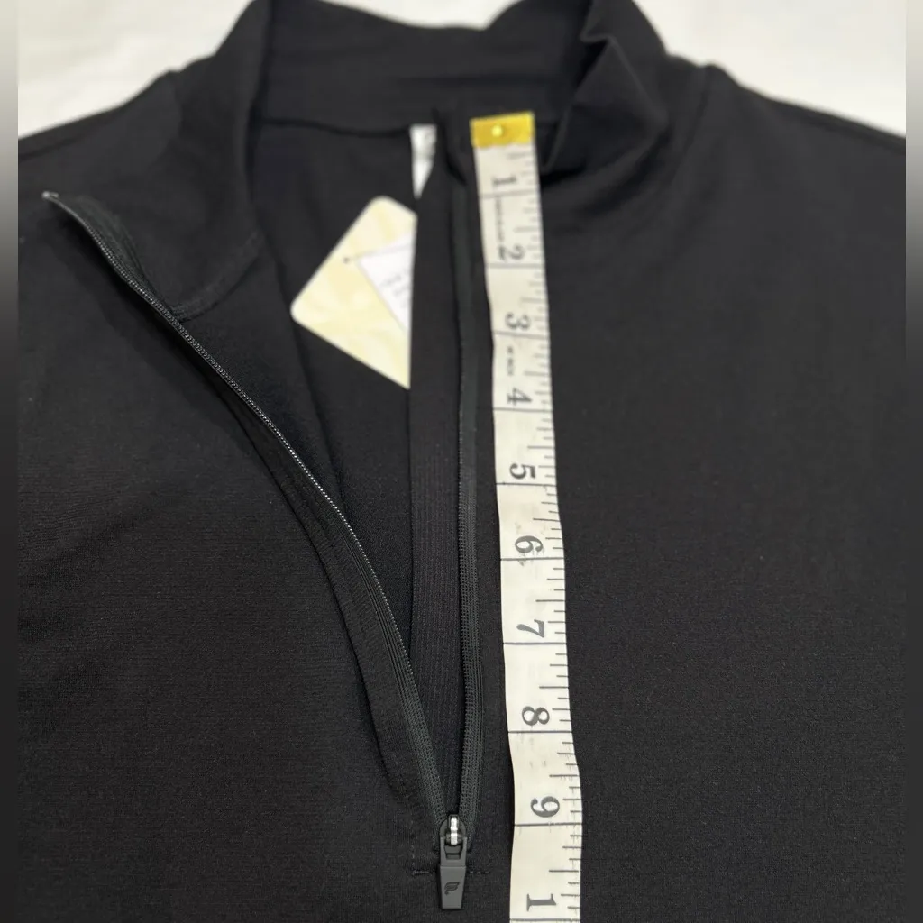 Fabletics FeatherTech Black Half-Zip Long Sleeve Top Size L NWT - Image 6