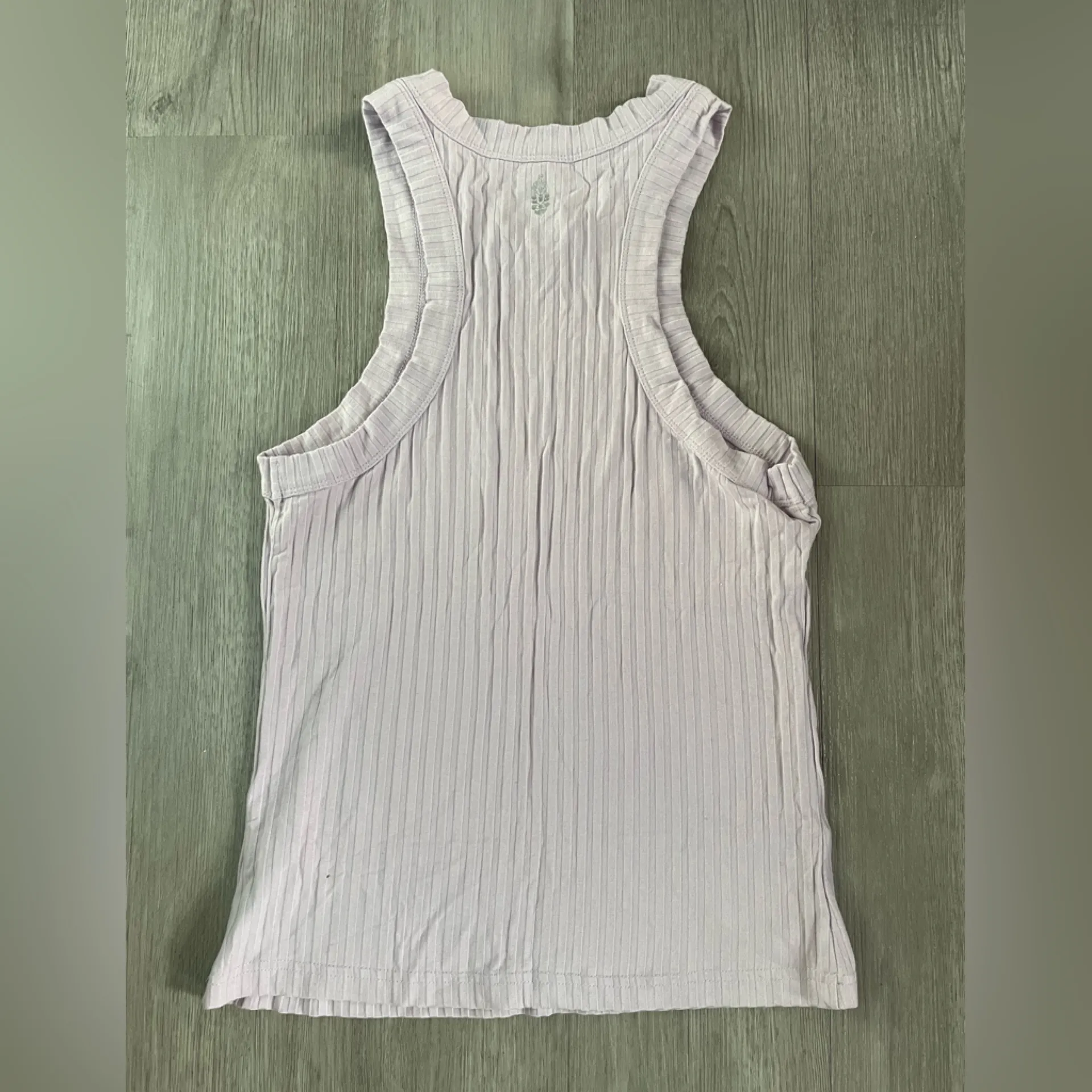 Free People Movement Blissed Out Ribbed Racerback Tank Lilac Purple Size Small - Image 8
