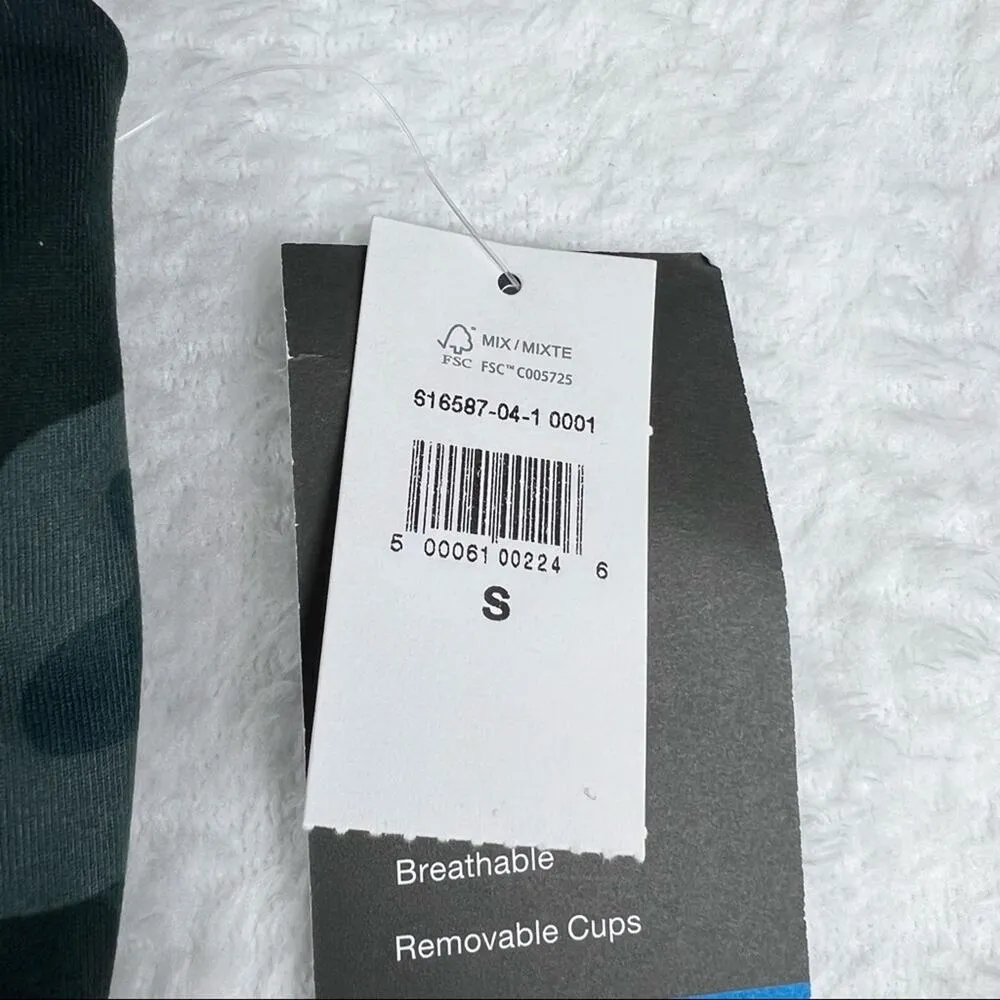 Gap Fit Womens  Long Line Sporty and Athletic Camo Style Sports Bra - Image 4