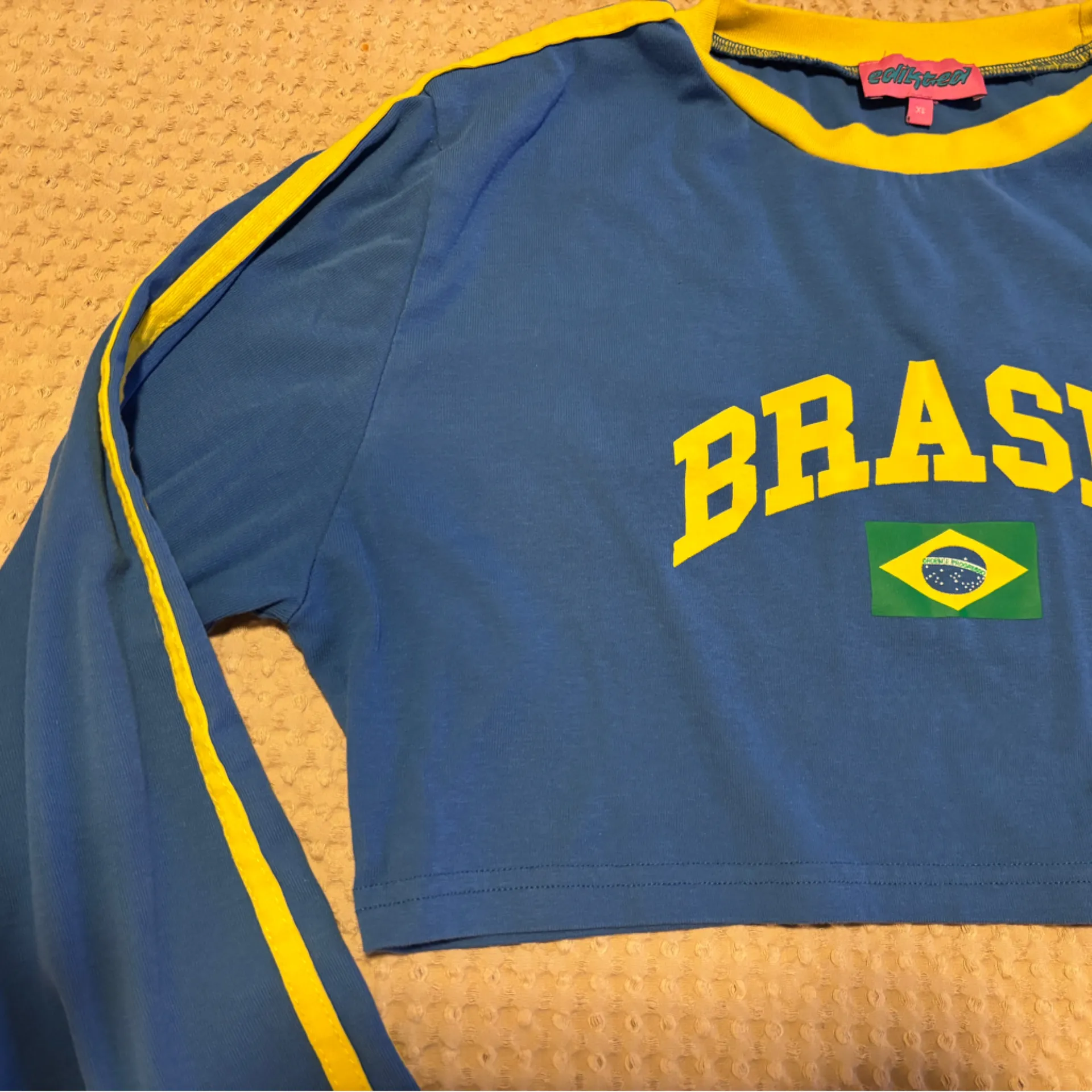 Edikted Brazil Cropped Long Sleeve Top XL - Image 4