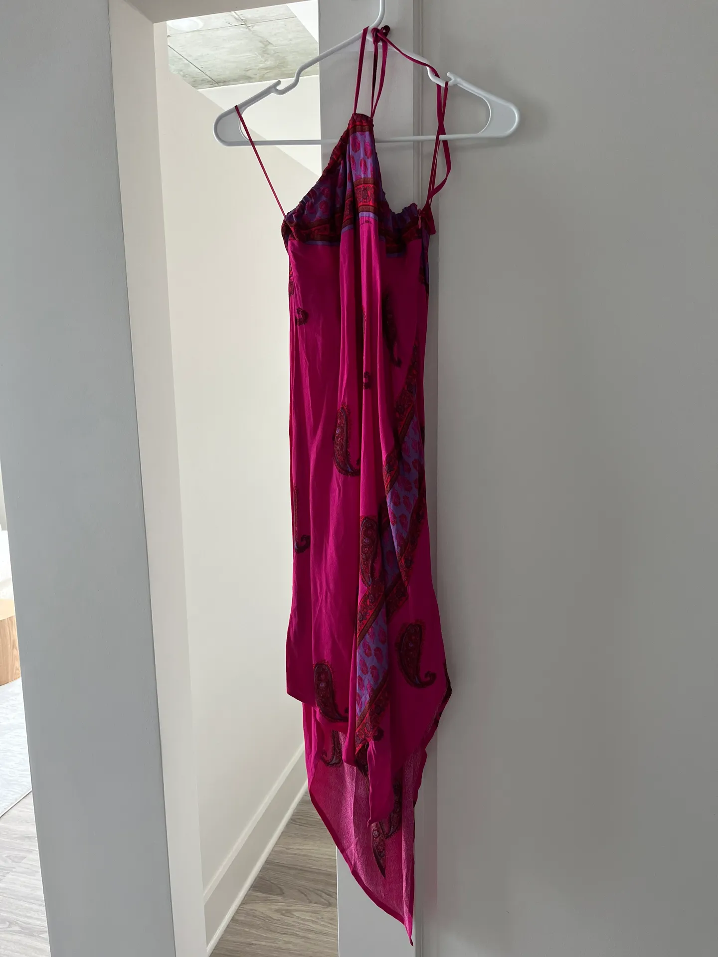 Ecote Paisley Strapless Midi Dress - Image 4