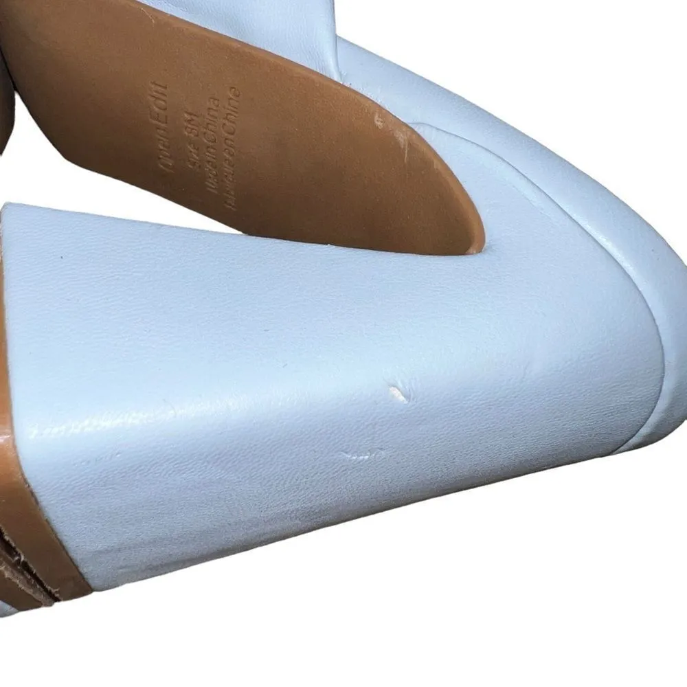 Open Edit Saydee heeled Sandal in blue sky size 8 - Image 6