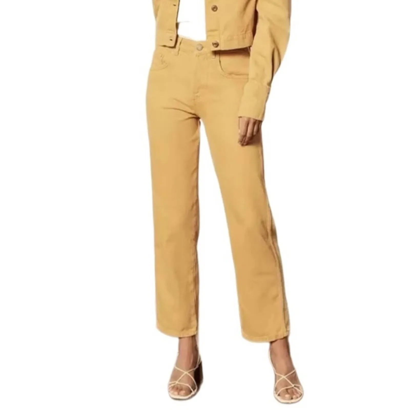 BOYISH Straight Ankle Jean Women 26 Gold Rust High Rise Cottage Classic City NWT - Image 14