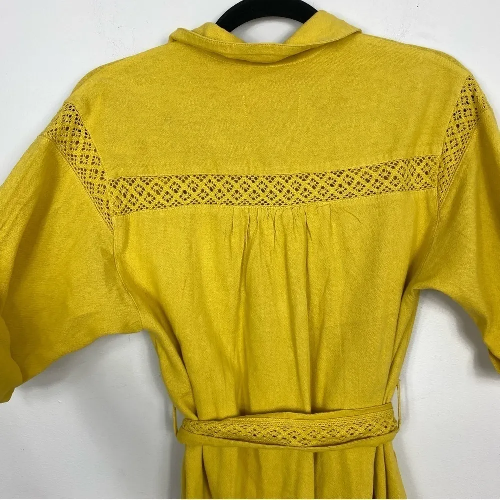 Anthropologie Rilke Lace Mini Belted Shirtdress - Image 11