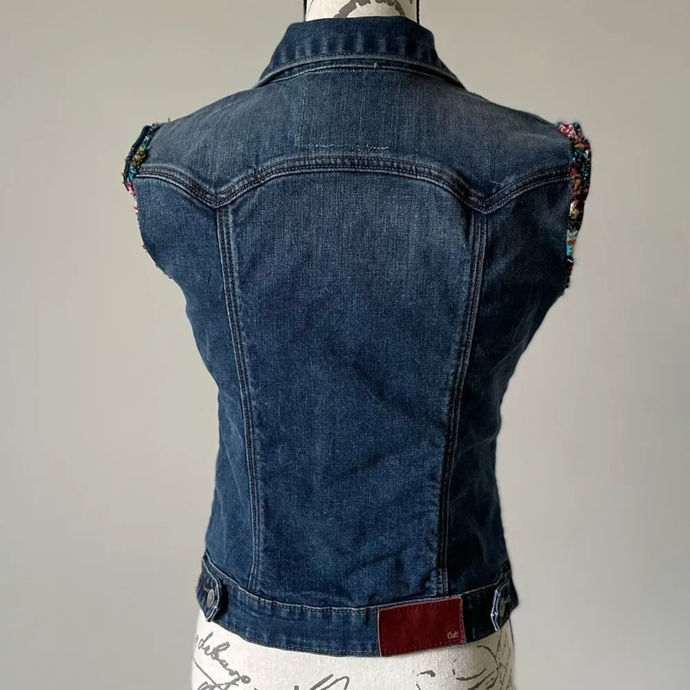 Cult of Individuality Blue Jean Vest - Image 4