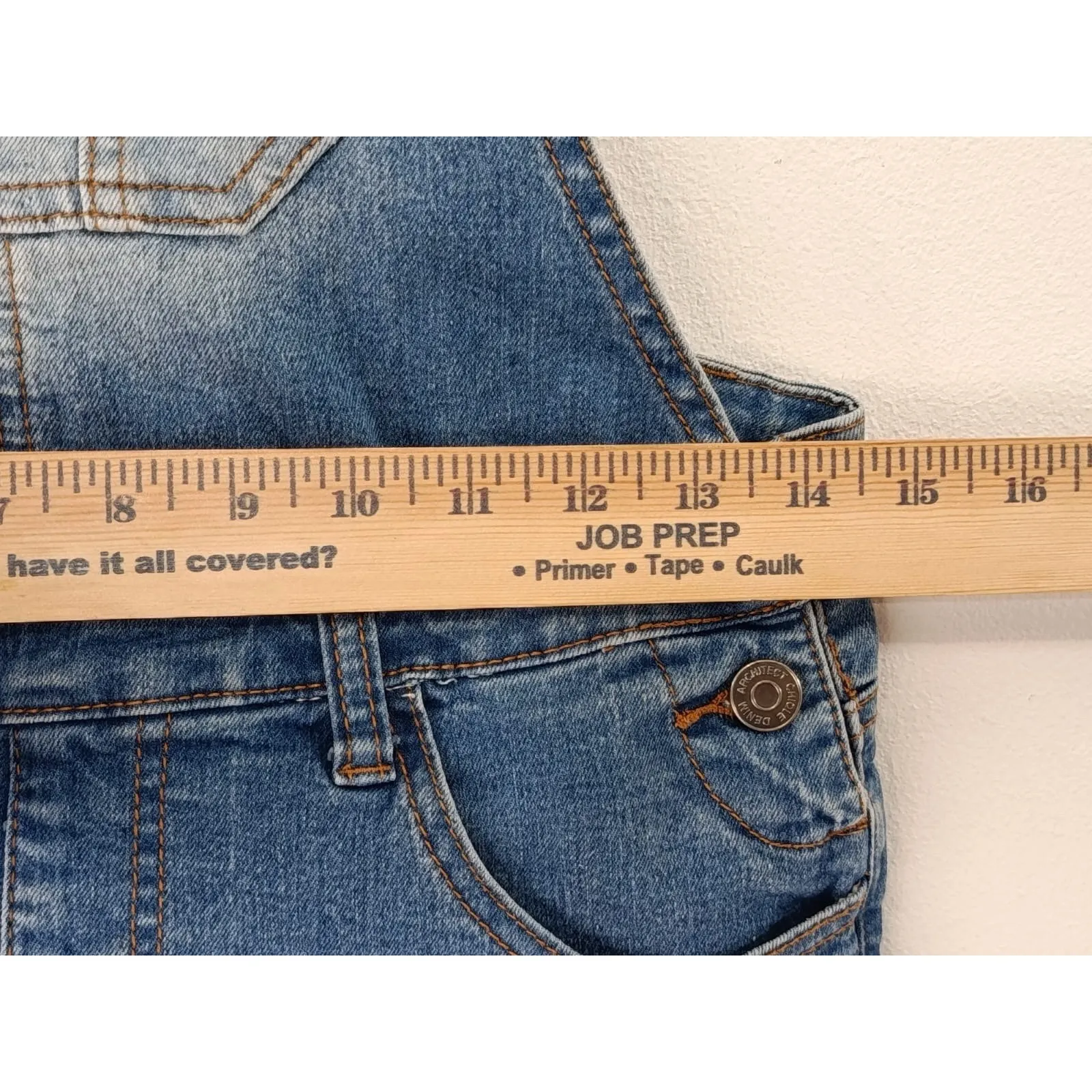 Chiqle Women’s Denim Overall Shorts Blue Size Small - Image 5