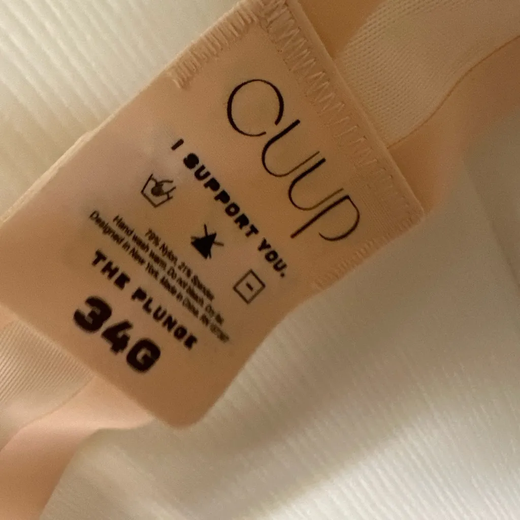 CUUP THE PLUNGE Cream Sheer bra. Size undefined - Image 3