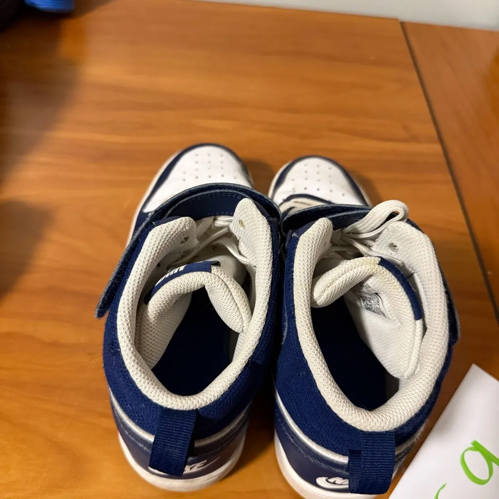 Nike Court Borough Mid 2 GS Navy Blue White Sneaker cd7782-107 Size‎ W8 Y6.5 - Image 8