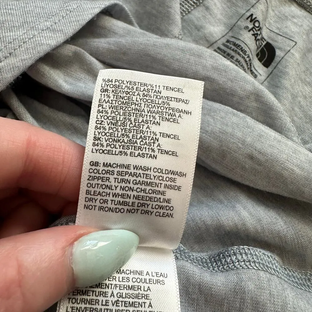 The North Face light blue/gray long sleeve top size M - Image 9
