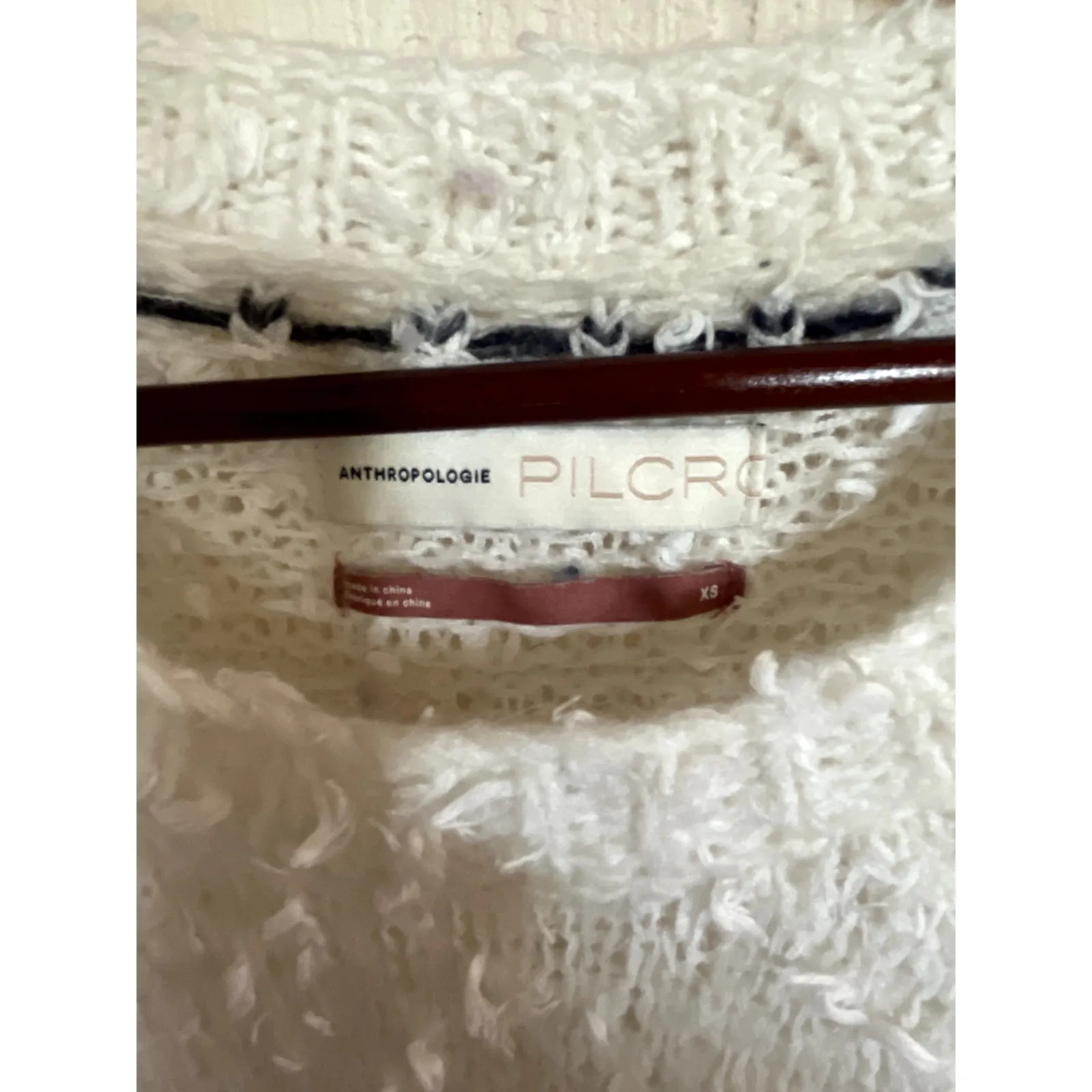 Anthropologie PILCRO Petra Sweater Size XS FLUFFY COZY FAIR AISLE - Image 5