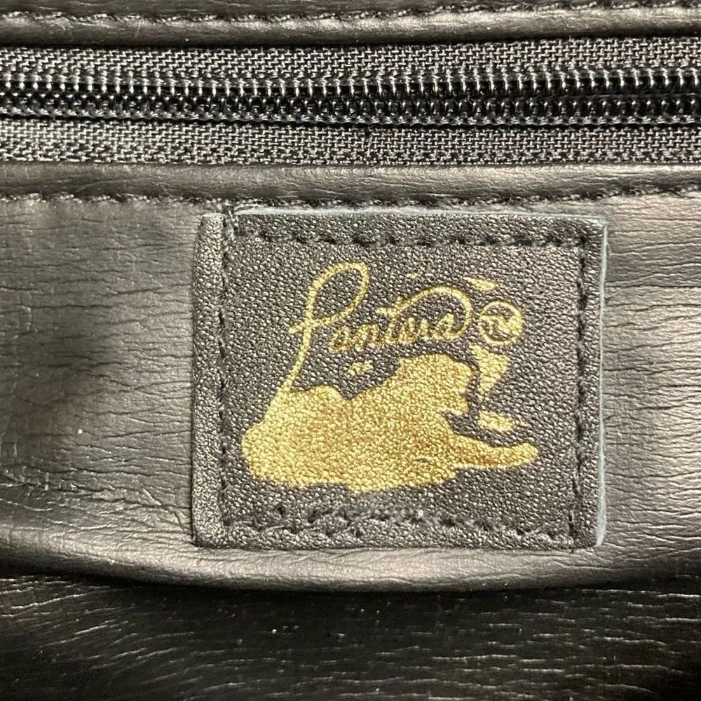 PANTERA Women’s Crossbody‎ Handbag Purse Tote Quilted Black 8X2X12.5 Black - Image 6