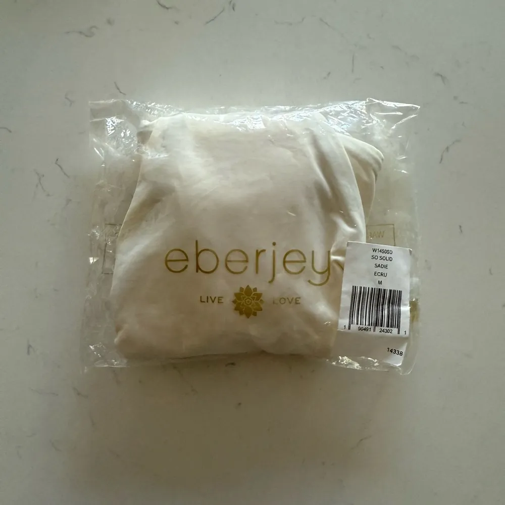 Eberjey So Solid Sadie Bikini Bottoms - Size‎ M - Ecru - NWT - Image 2