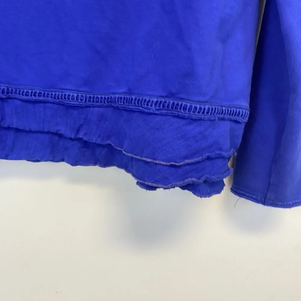Neon Buddha Royal Blue Button Top Size M - Image 10