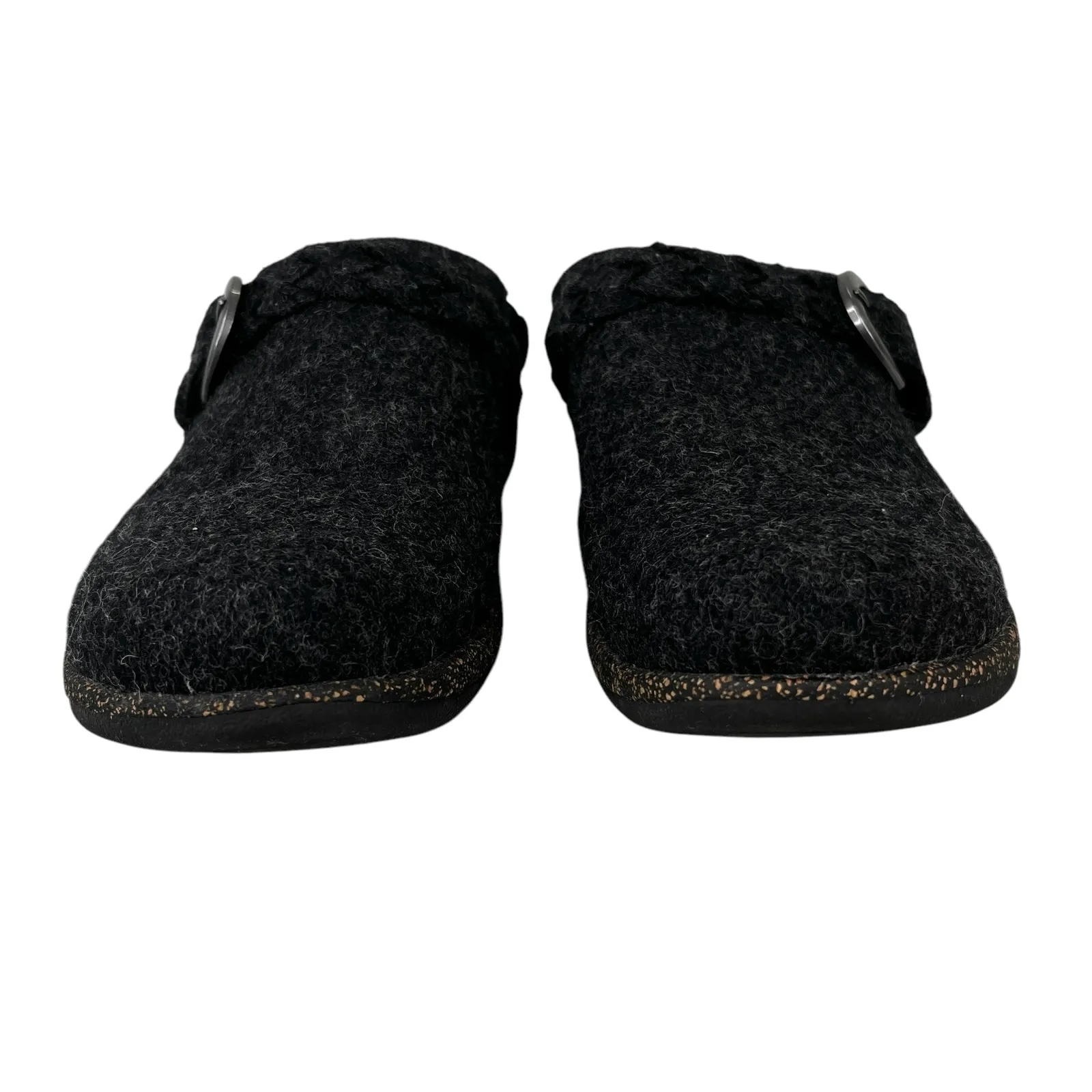 Aetrex Libby Comfort Clog 41 Black Charcoal Wool 10 - Image 11