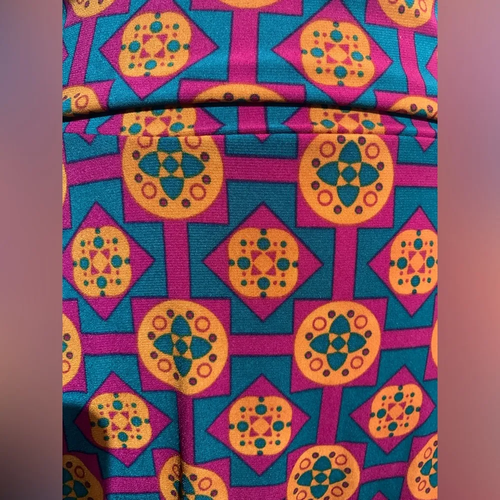 Lularoe Maxi Skirt Colorful Geometric Pattern - Image 3