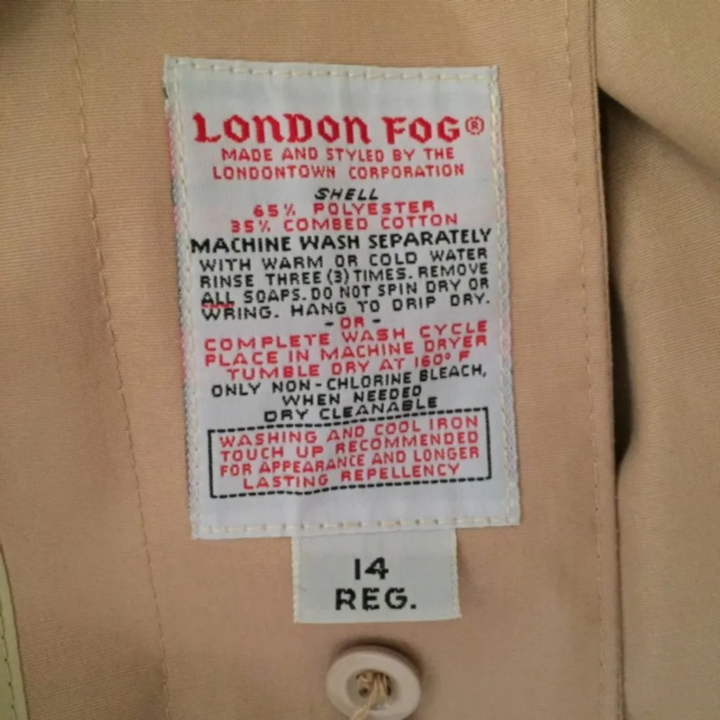 Ladies Classic London Fog Lined Long Trench Coat - Image 11