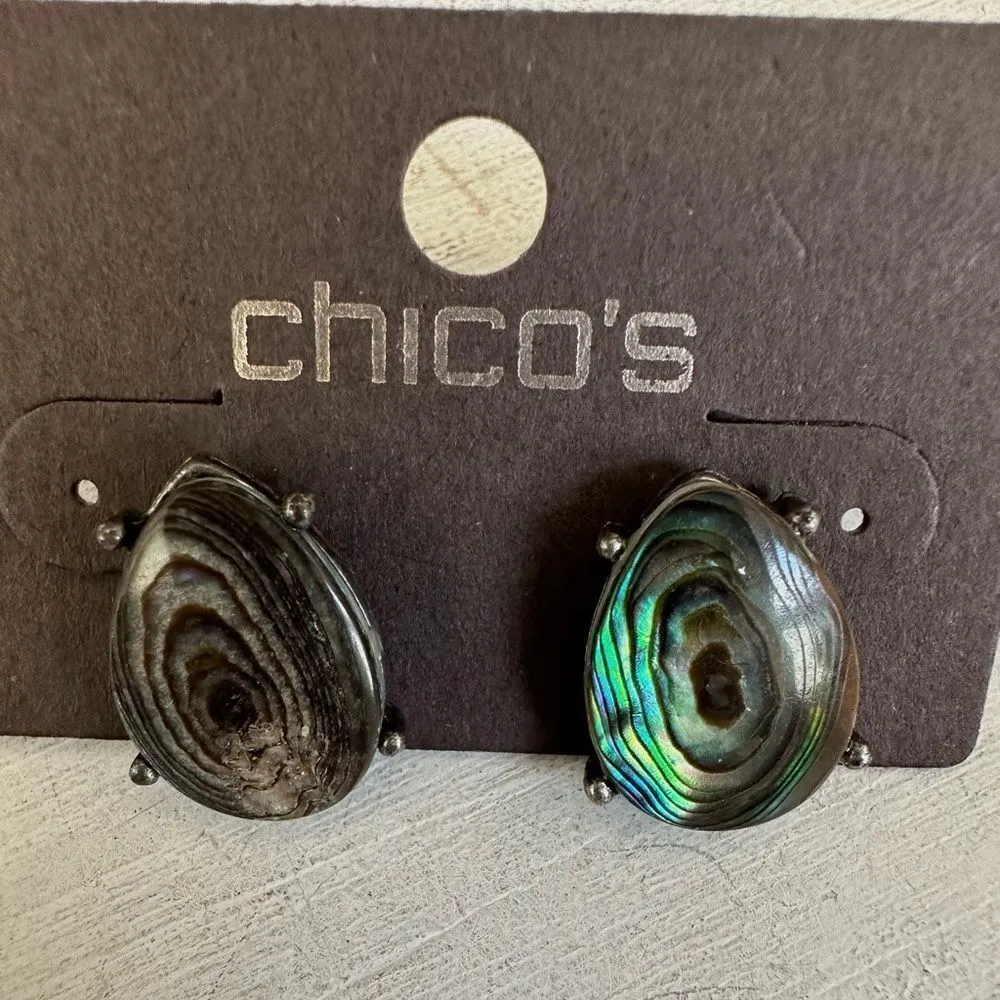 Chico’s Javalin abalone post earrings - Image 2