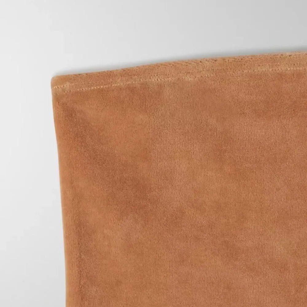 NWT Sunday Best Kiera Velvet Tube Top Aritzia Bandeau Velour in Tan Brown‎ Large - Image 8