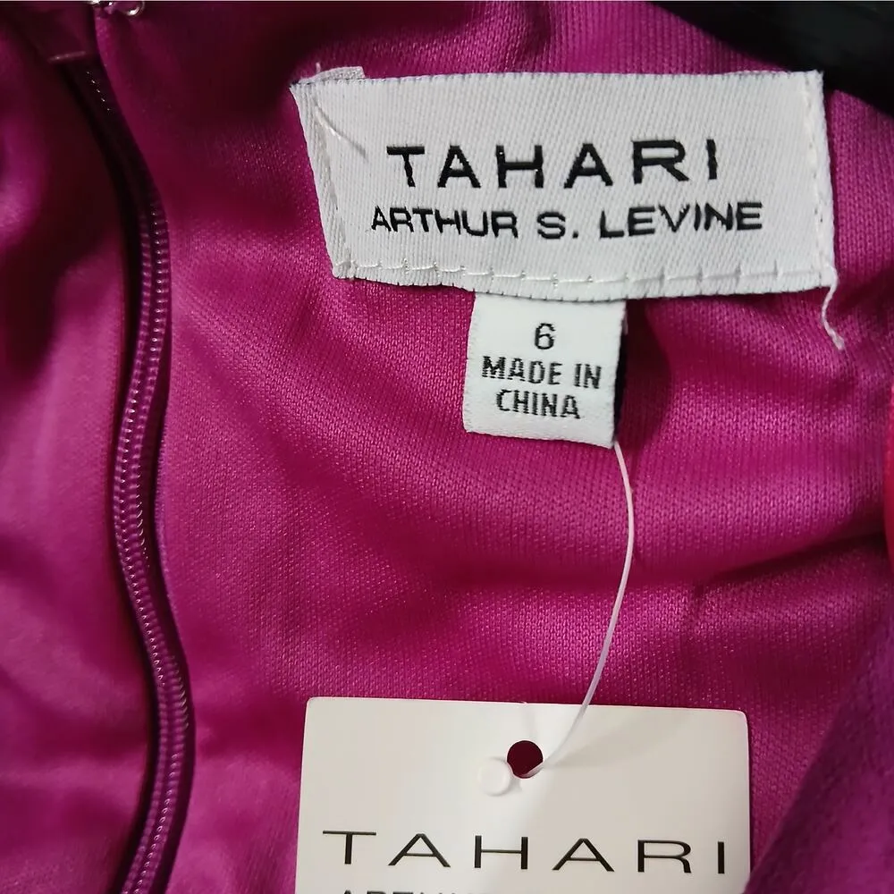 Tahari Women's Dress Size 6 Pink Ruched Office Career Work Party Night Out - Image 7