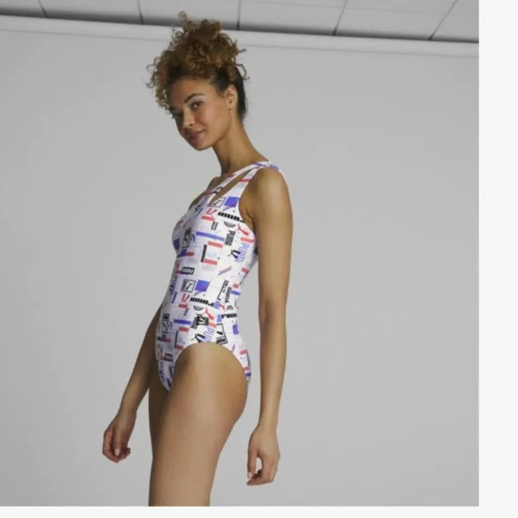 NWT PUMA 1PC One Shoulder Swimsuit - Image 3