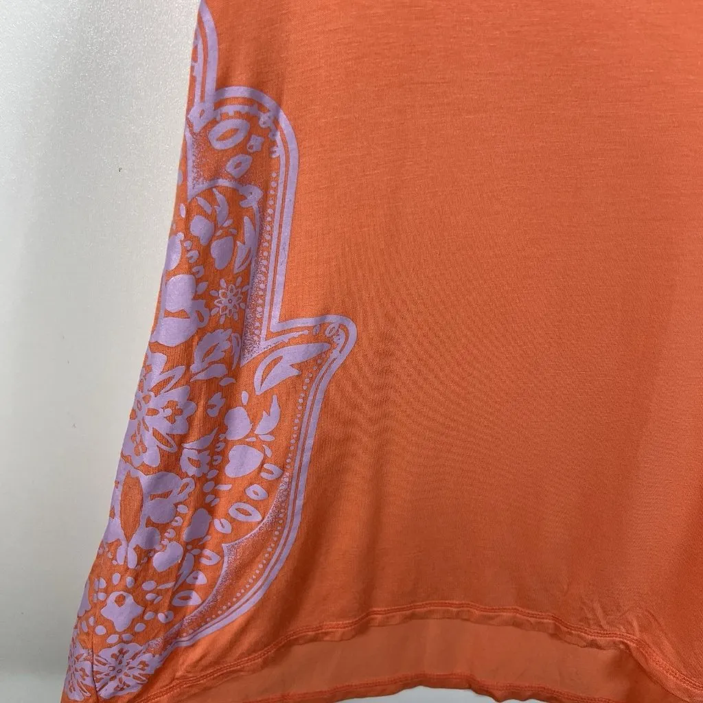 Gaiam Yoga Hamsa Tank Top‎ NWT Women’s Size Medium Coral Athletic - Image 2