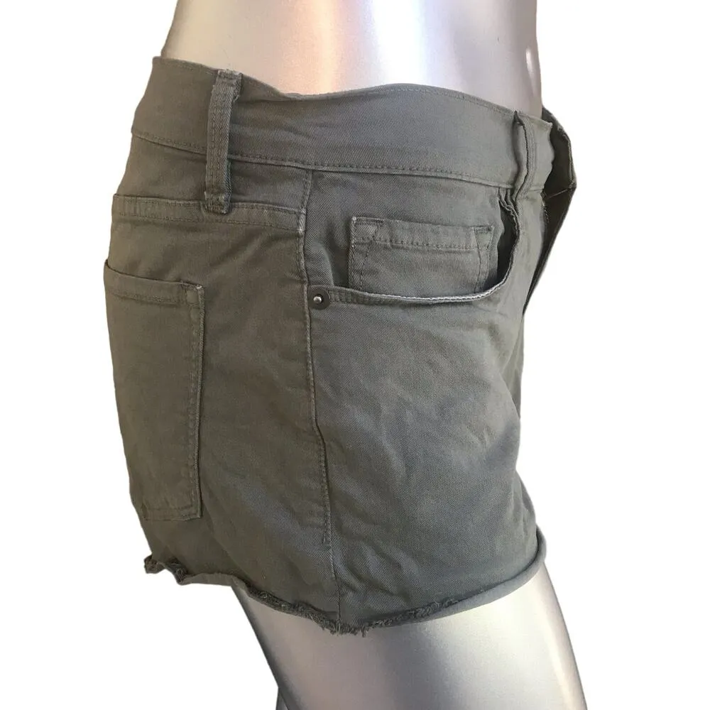 FRAME Green Le Cut Off Shorts Women's Size  27 - Image 3