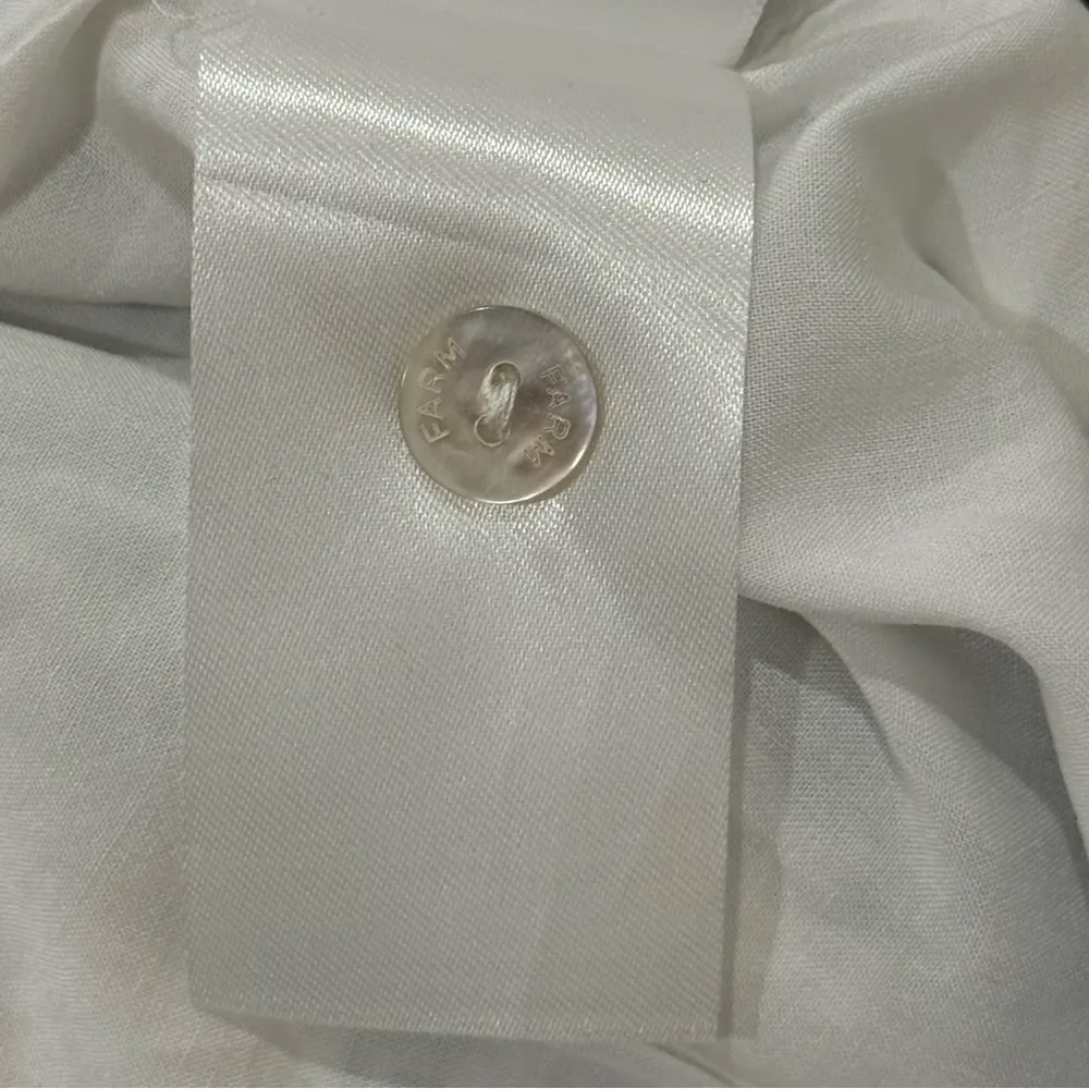 Farm Rio Flower Fan Tapestry Wrap Midi Skirt Linen Embroidered Small Boho Beachy - Image 13