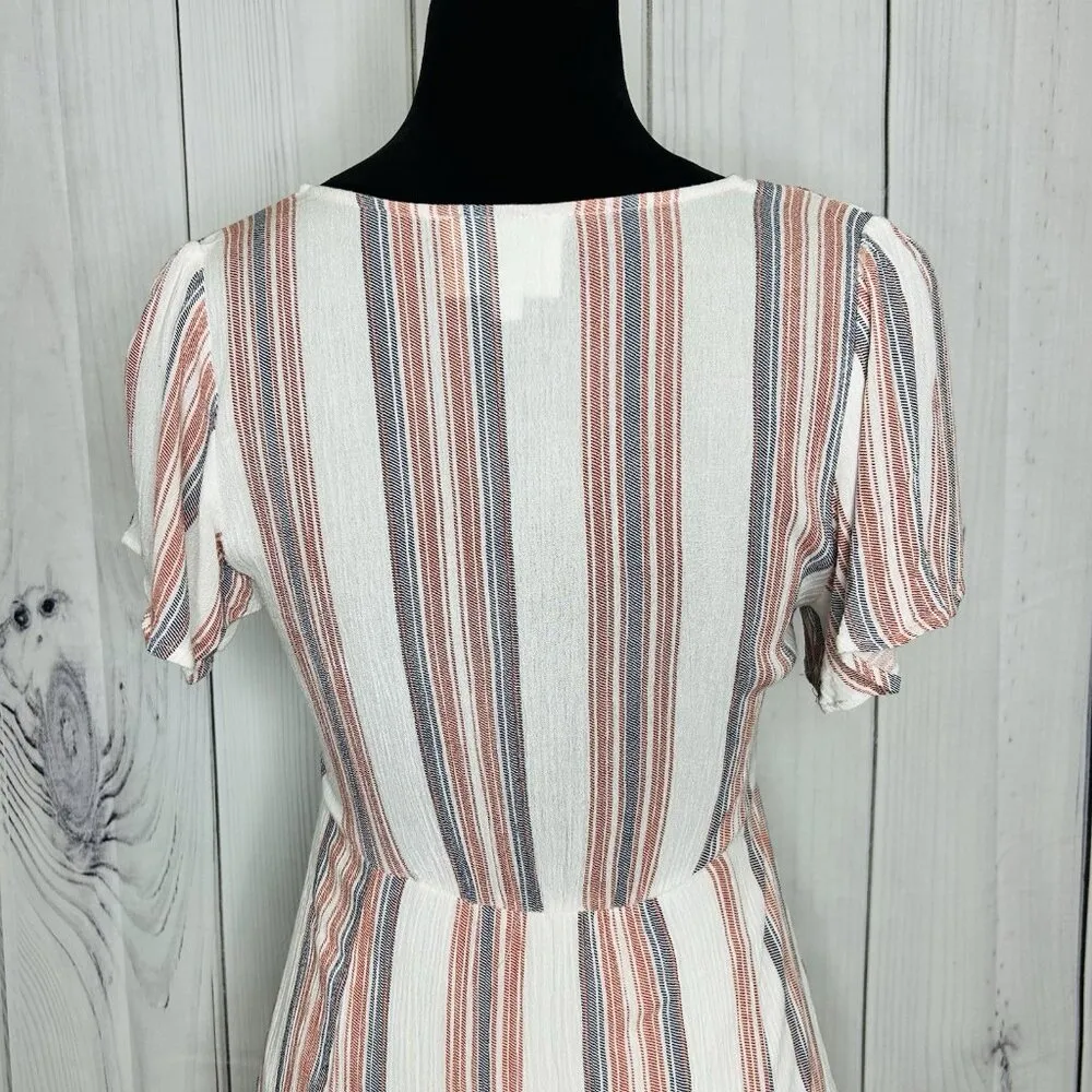 Cotton Candy LA Mini Dress Tie Front Dress Sz S Rayon Lined - Image 10