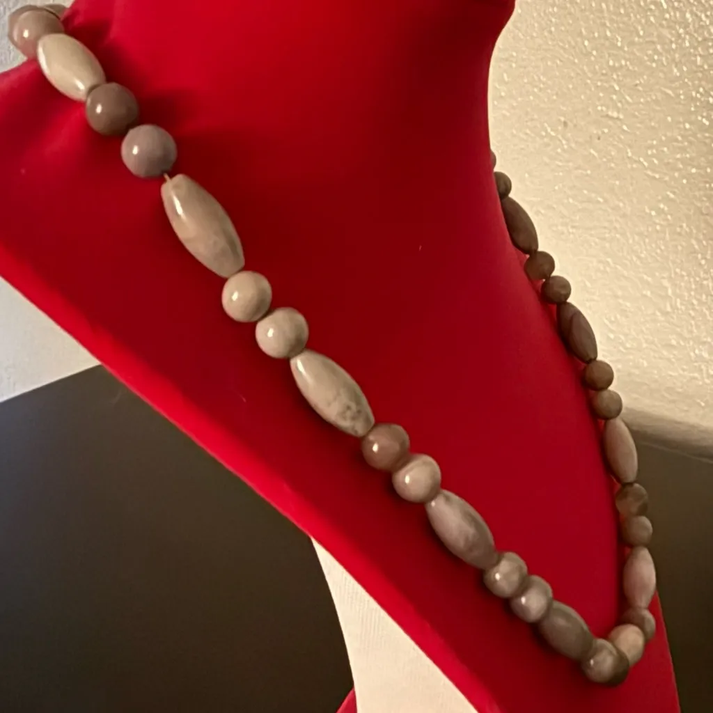 Jay King Graduated Gray .925 Agate Stone Necklace - Image 4