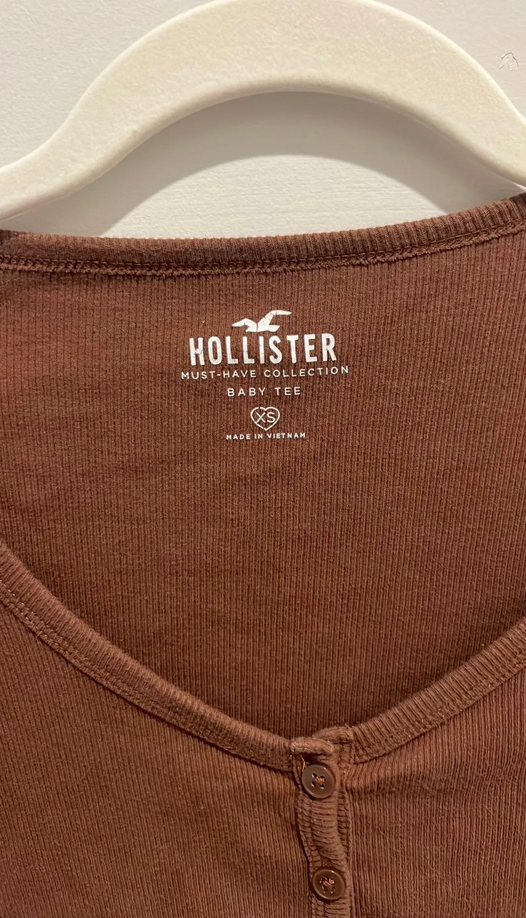 Hollister Long Sleeve Cropped Shirt - Image 2