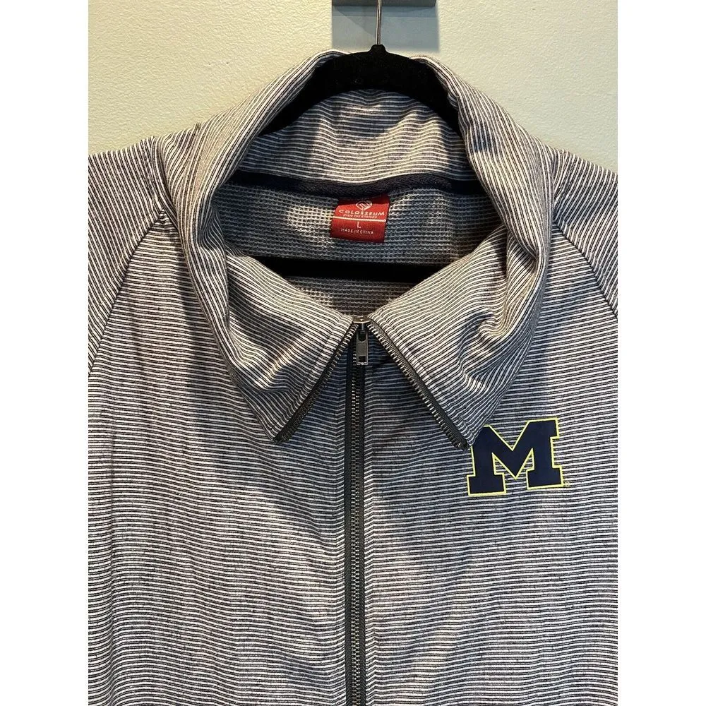 University Of Michigan Wolverines‎ Full Zip Up Jacket  Womens Large Colosseum - Image 3