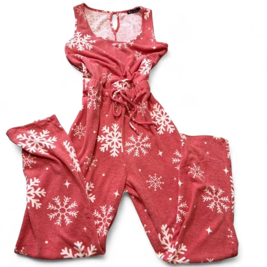 ‎Sleeveless Snowflake Jumpsuit - Image 7