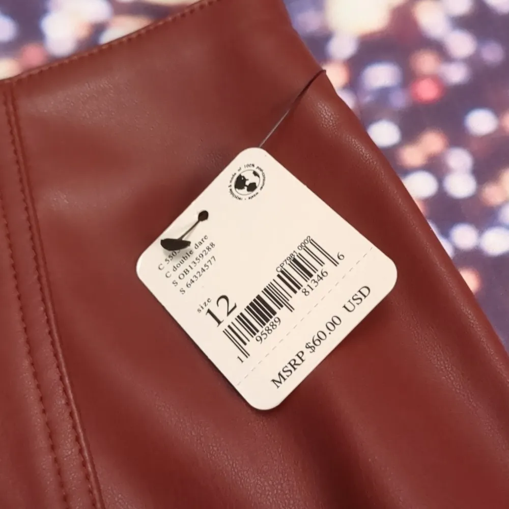 Free people double date brown skirt size 12 - Image 3