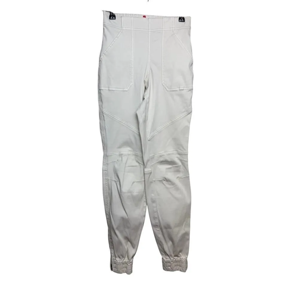 Spanx Stretch Twill Cargo Jogger Pants Parchment Sz. XS - Image 2