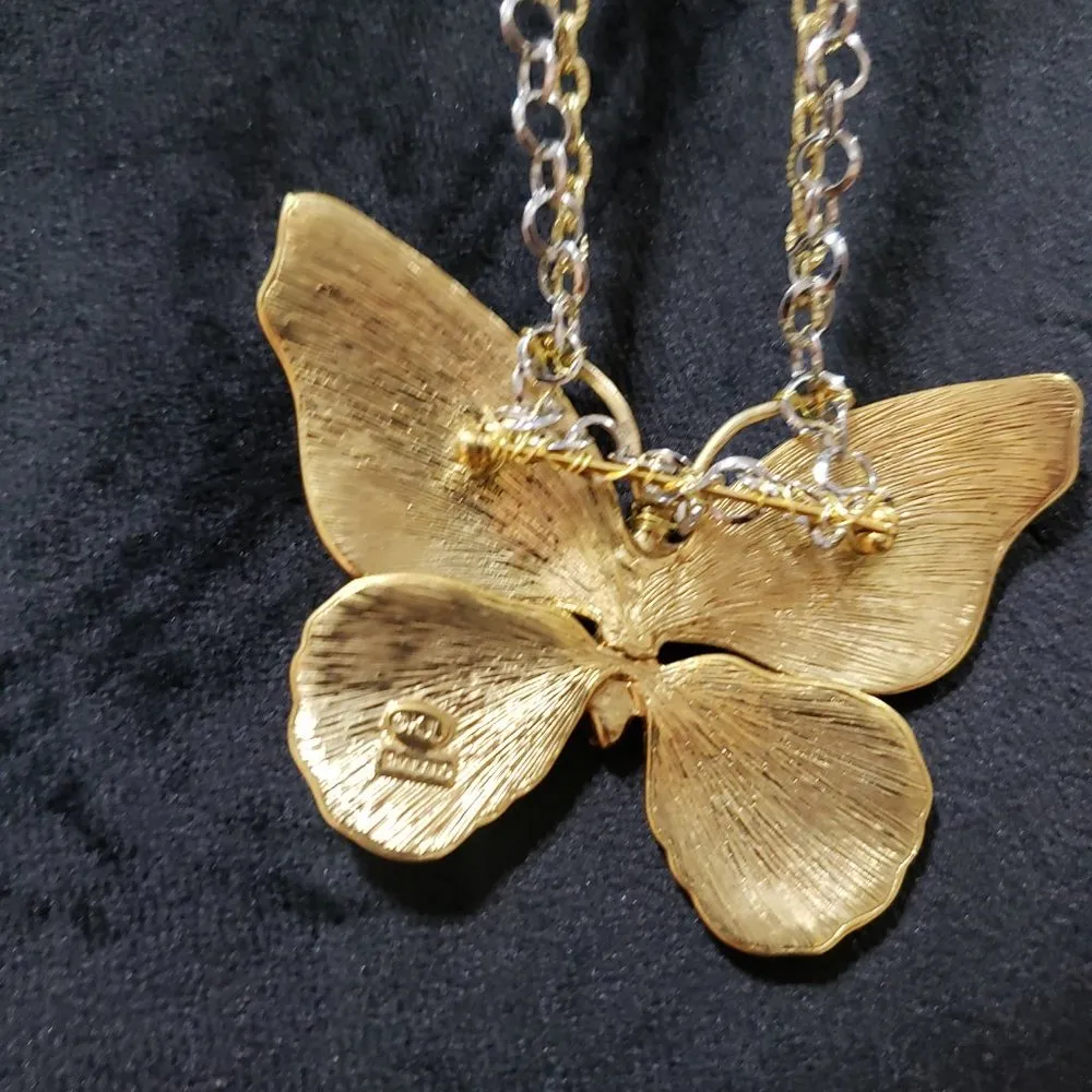 Bohemian Alloy Butterfly Pendant Necklace Pendant Set Clavicle Chain Necklaces Black - Image 7