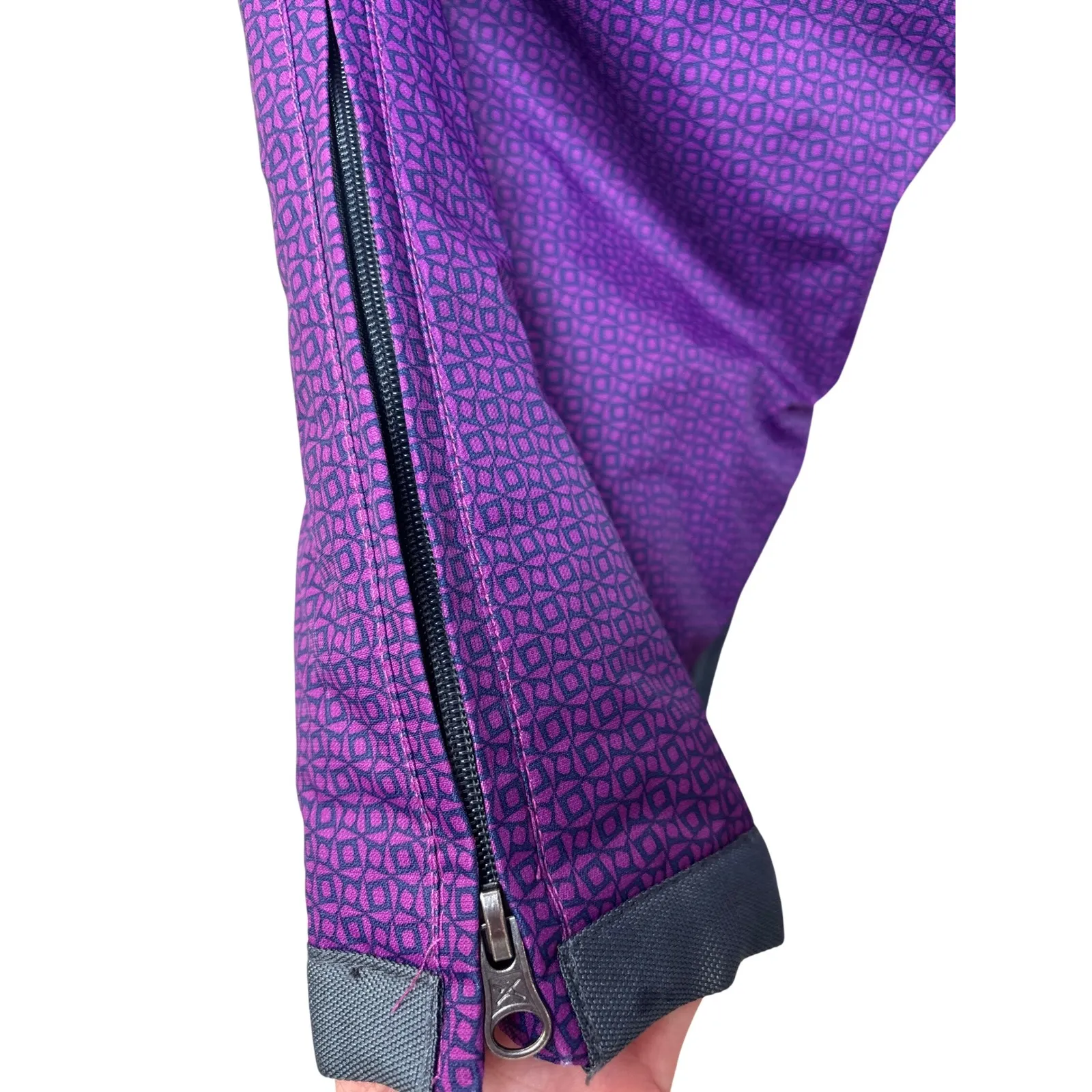 Arctix Womens Small Purple Geometric Print Ski Snowboard Snow Pants Winter - Image 6