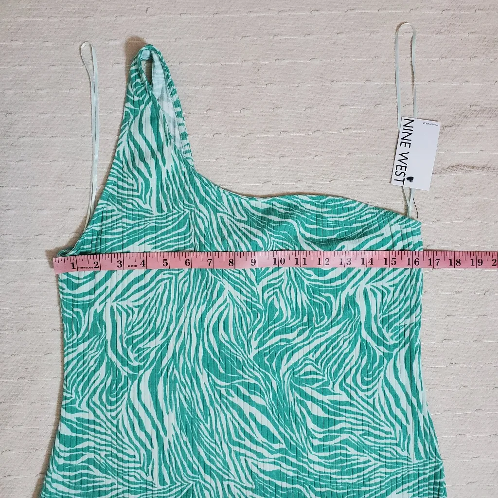 Nine West One Plus Size Shoulder‎ Bodycon Midi Dress. Size: 0X - Image 3