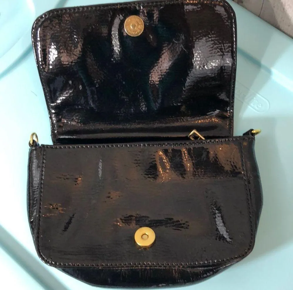 Big Buddha Small Black Quilted Crossbody Bag - Image 12