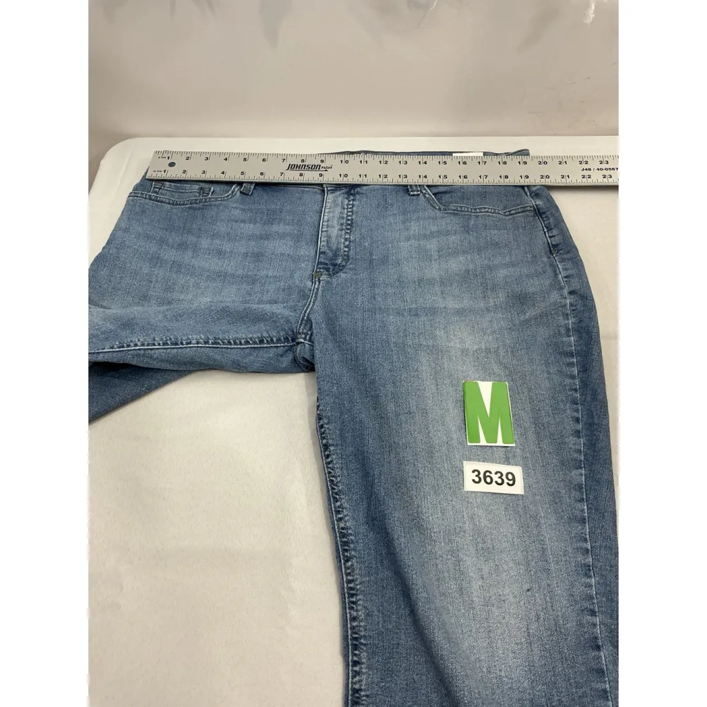 Lee Womans  Riders Mid Rise Capri 18m Blue Jeans - Image 6