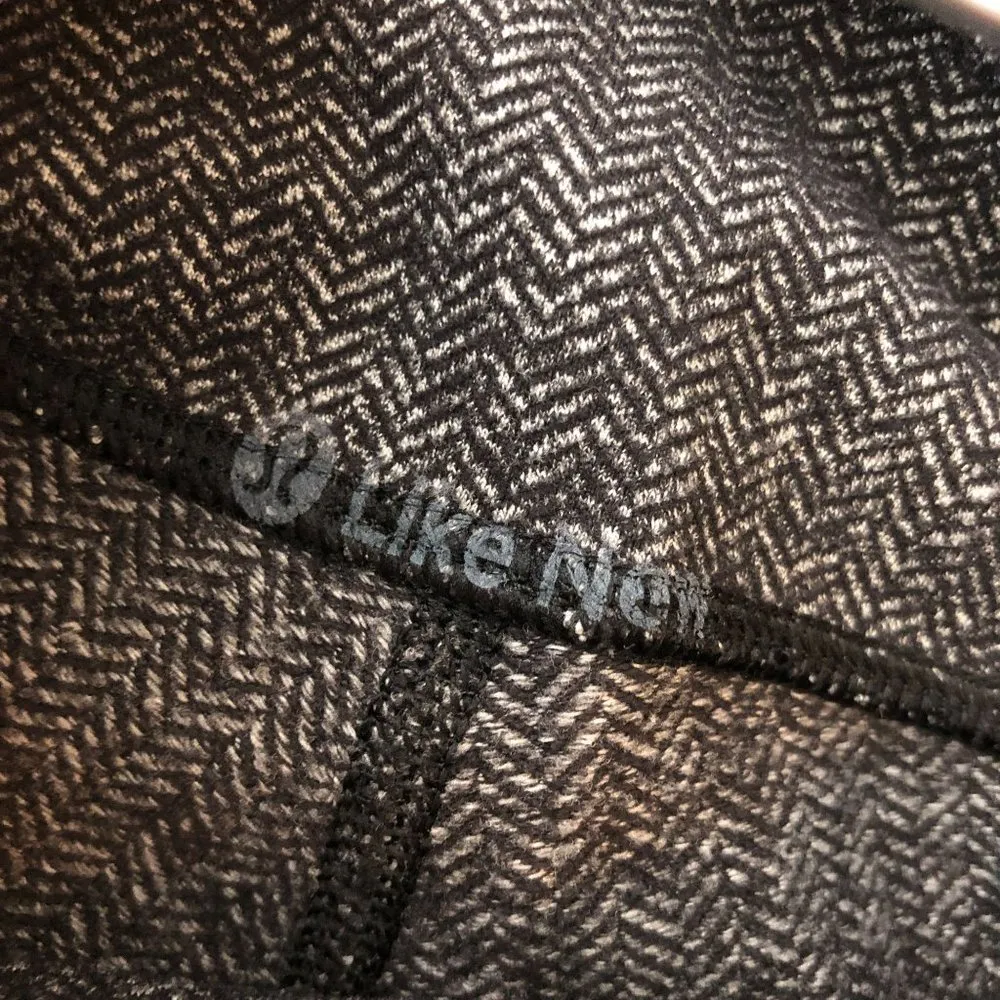 Lululemon Womens Wunder Under Crop Heathered Herringbone Black Gray 4 - Image 3