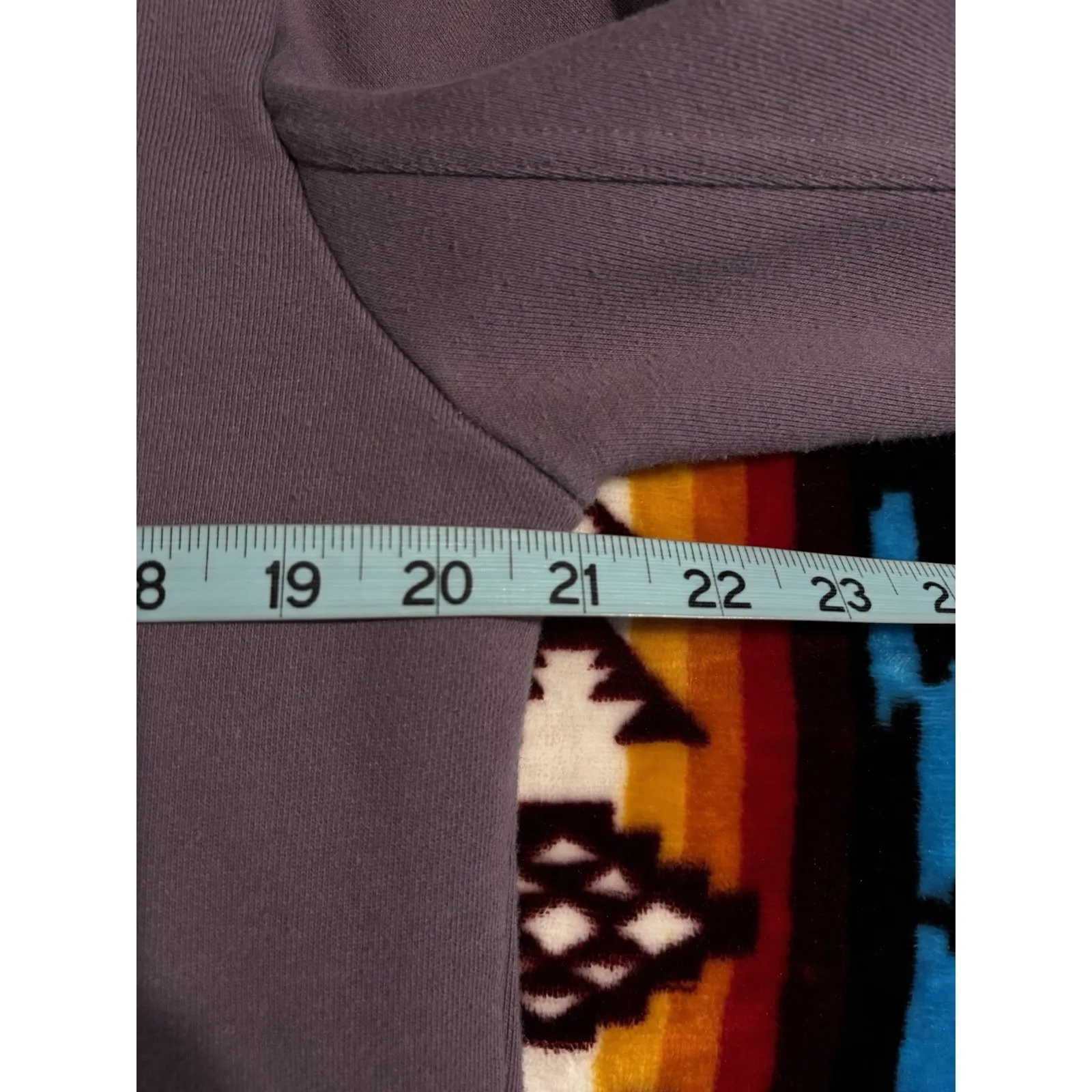 FILA Purple Sweatshirt Size Medium Long Sleeve Logo Band Hem Casual Lounge - Image 6