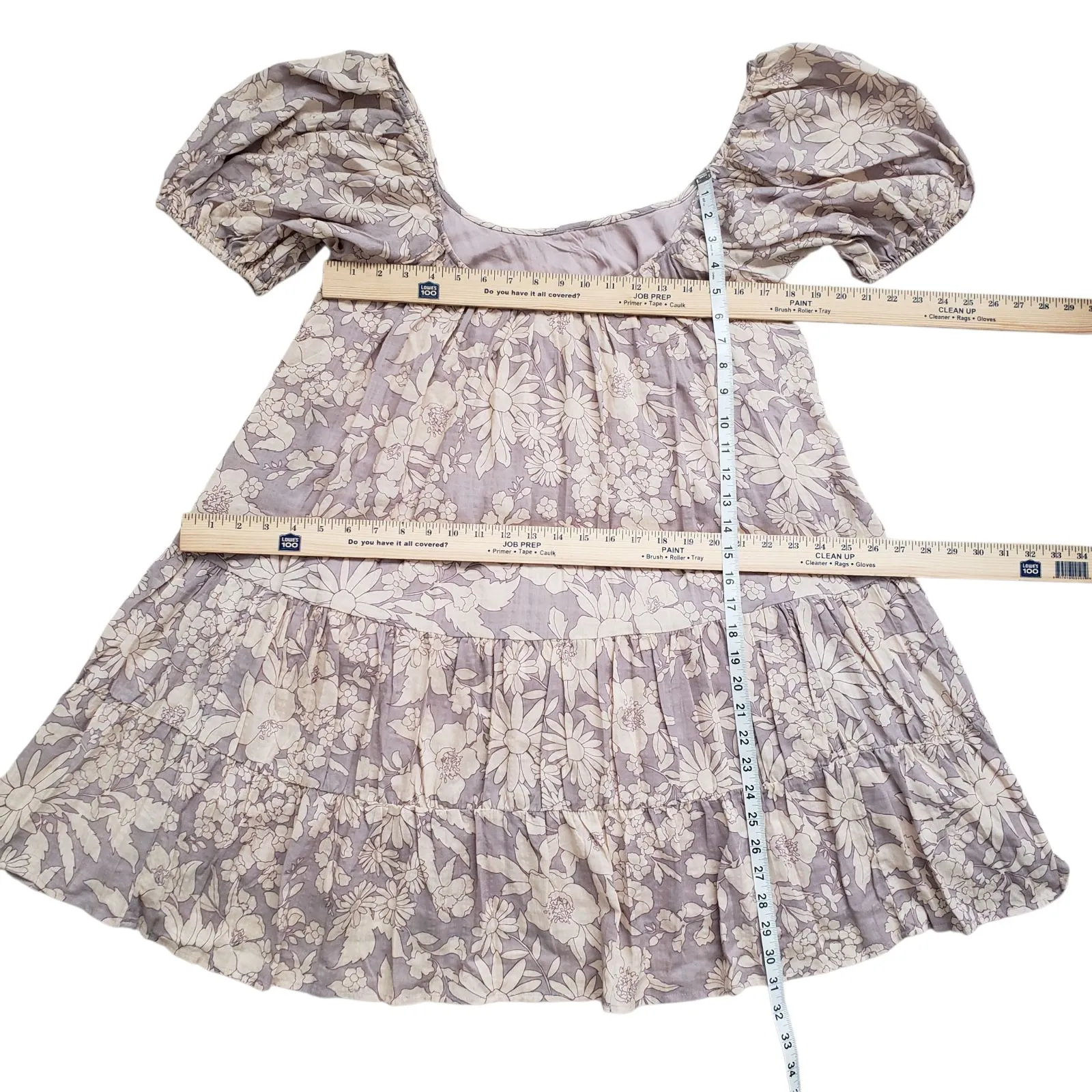 Anthropologie By Together Floral Dress Womens Small Puff Sleeve Bohemian - Image 3