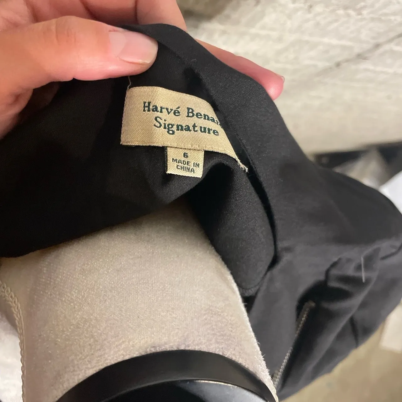 Harve Benard Signature Black White‎ Short Sleeve Asym Zipper Casual Dress Small - Image 5