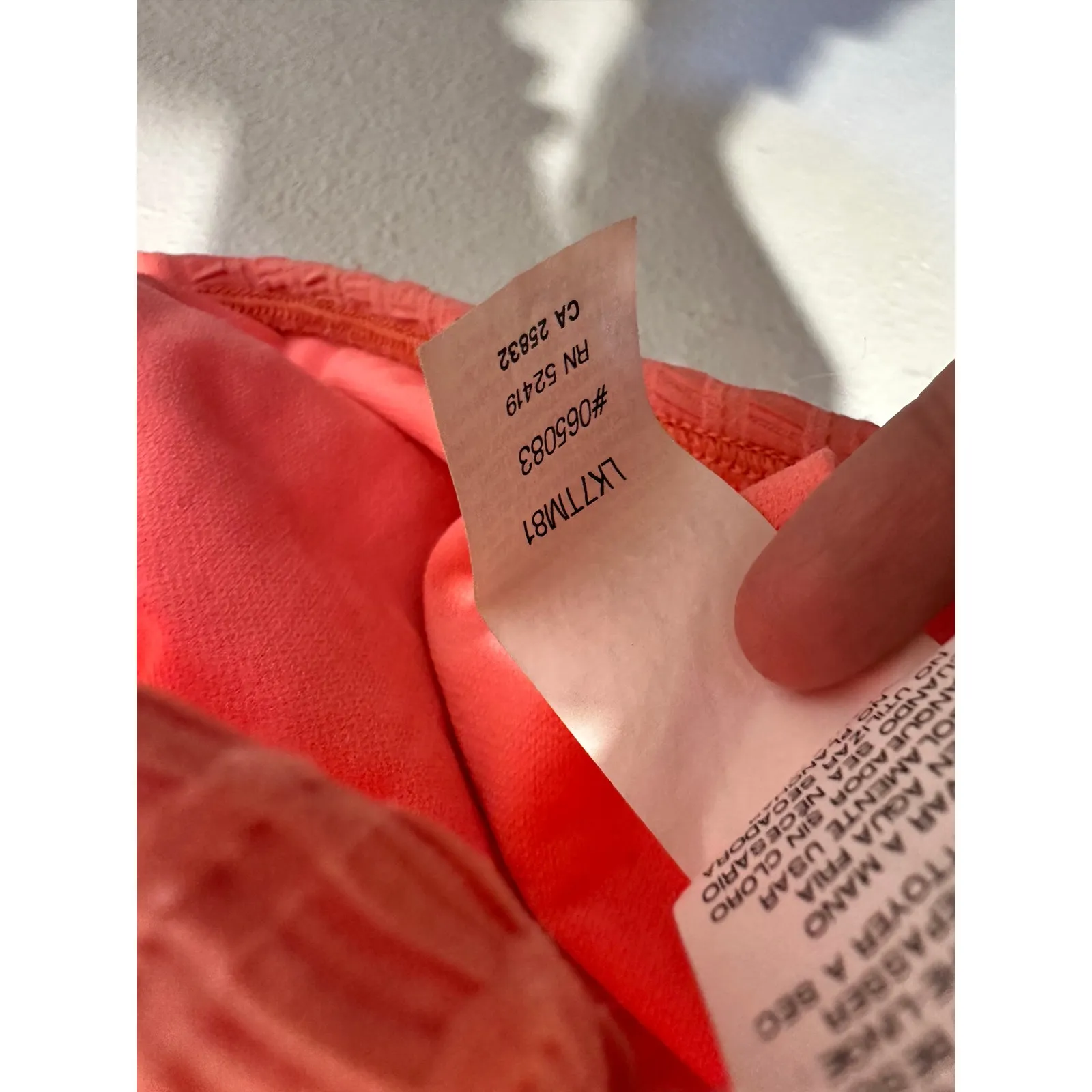 LUCKY BRAND Pale Pink Off Shoulder Swimsuit Bikini Top Size US Large - Image 7