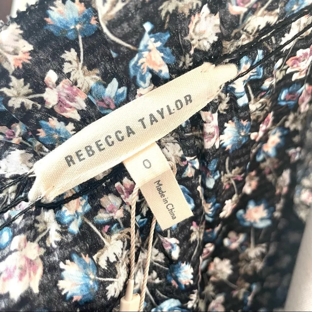 Rebecca Taylor NWT Zelma silk floral peasant dress - Image 12