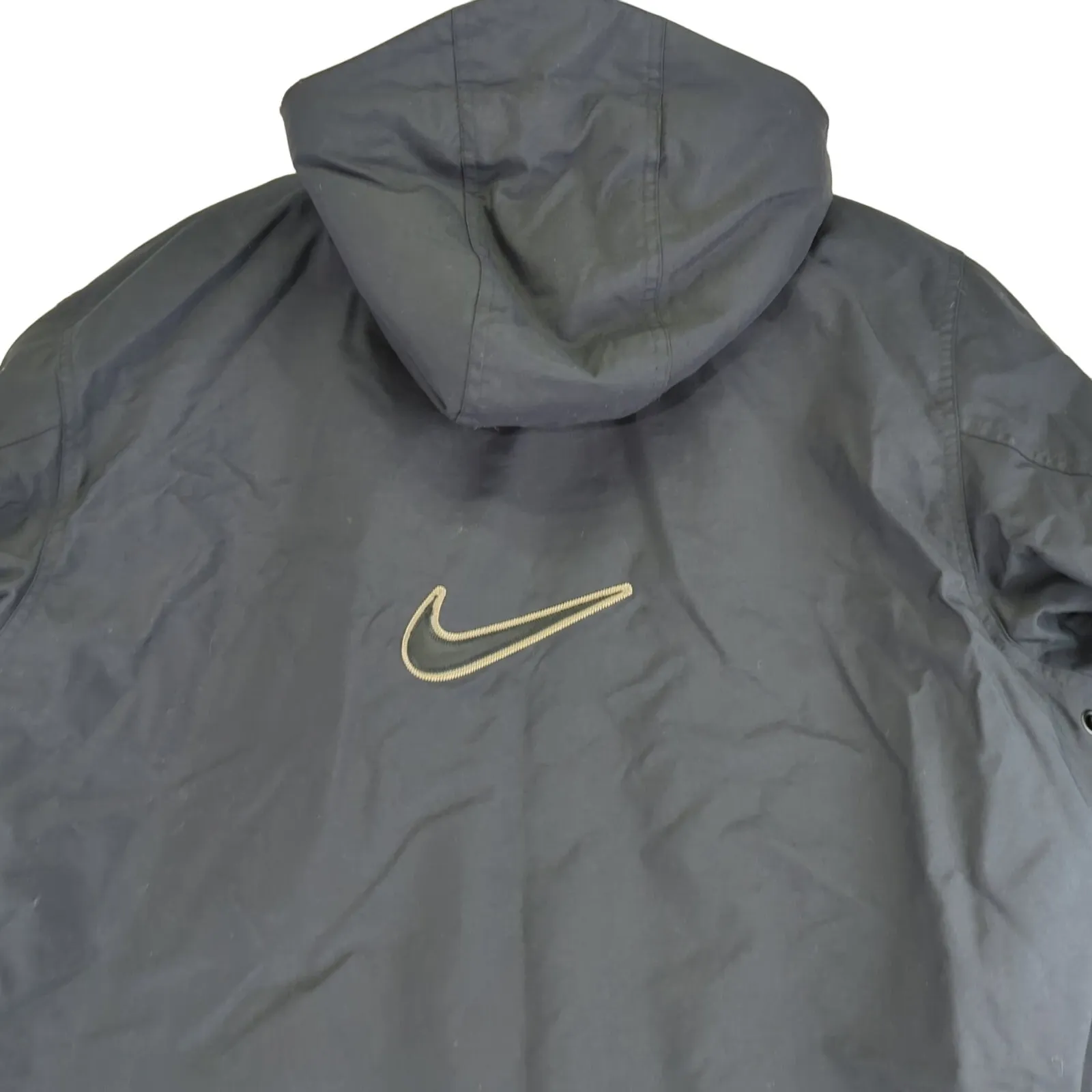 Vintage 90s Nike‎ Jacket Hooded Parka Full Zip Women's Size XL Black - Image 5